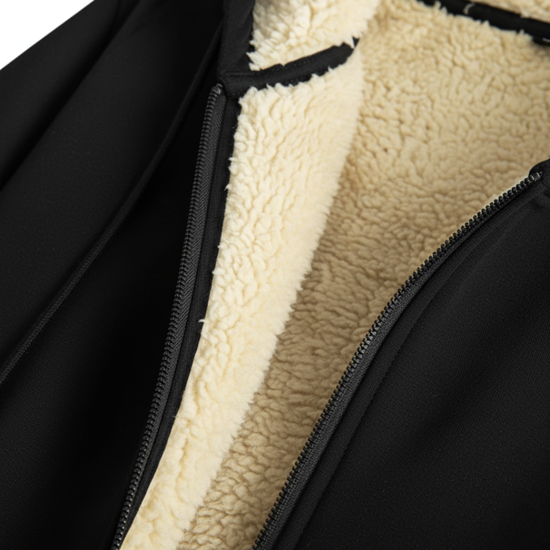 Men's Black Soft Fabric Hoodie and Pants