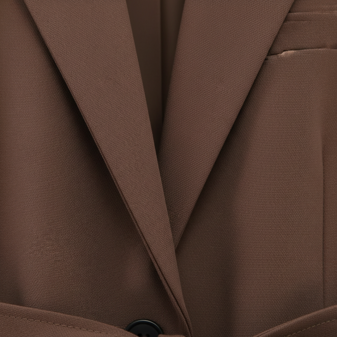 Women's Suit with Belted Blazer and Pants