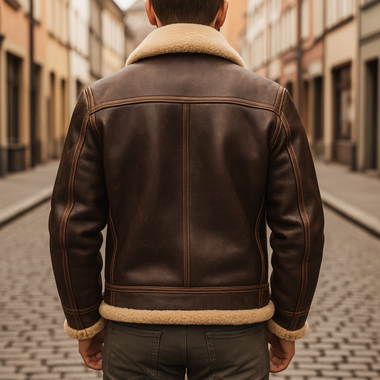 Men's Winter Jacket with Hood and Lining
