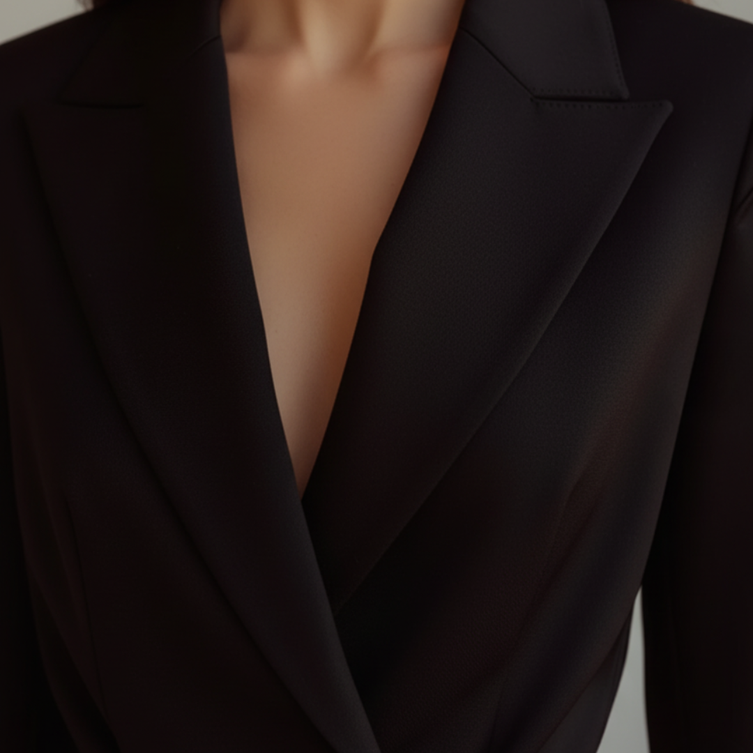 Black Women's Jumpsuit in Technical Fabric