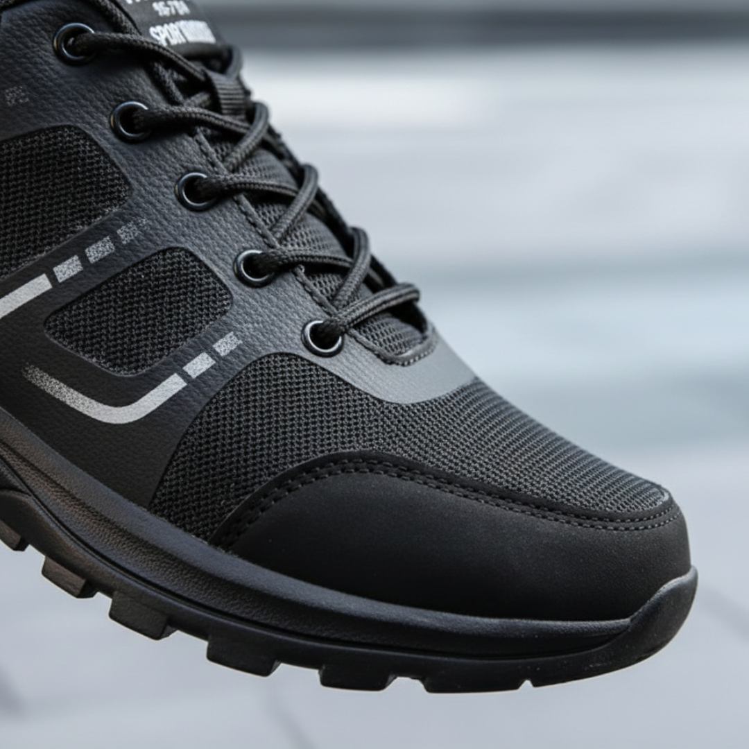 Breathable Orthopedic Sneakers for Women in Black