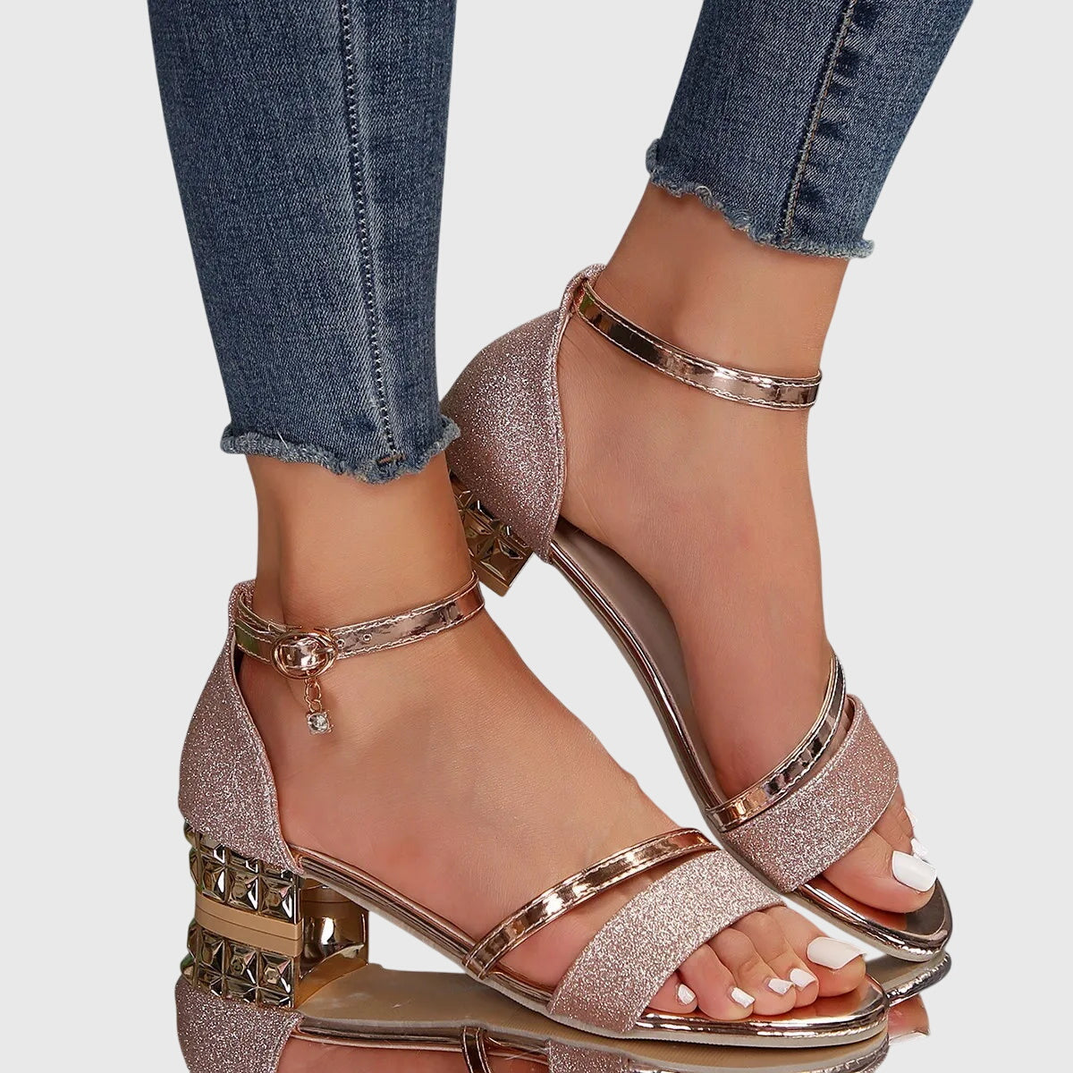Orthopedic Women's Sandals with Heel