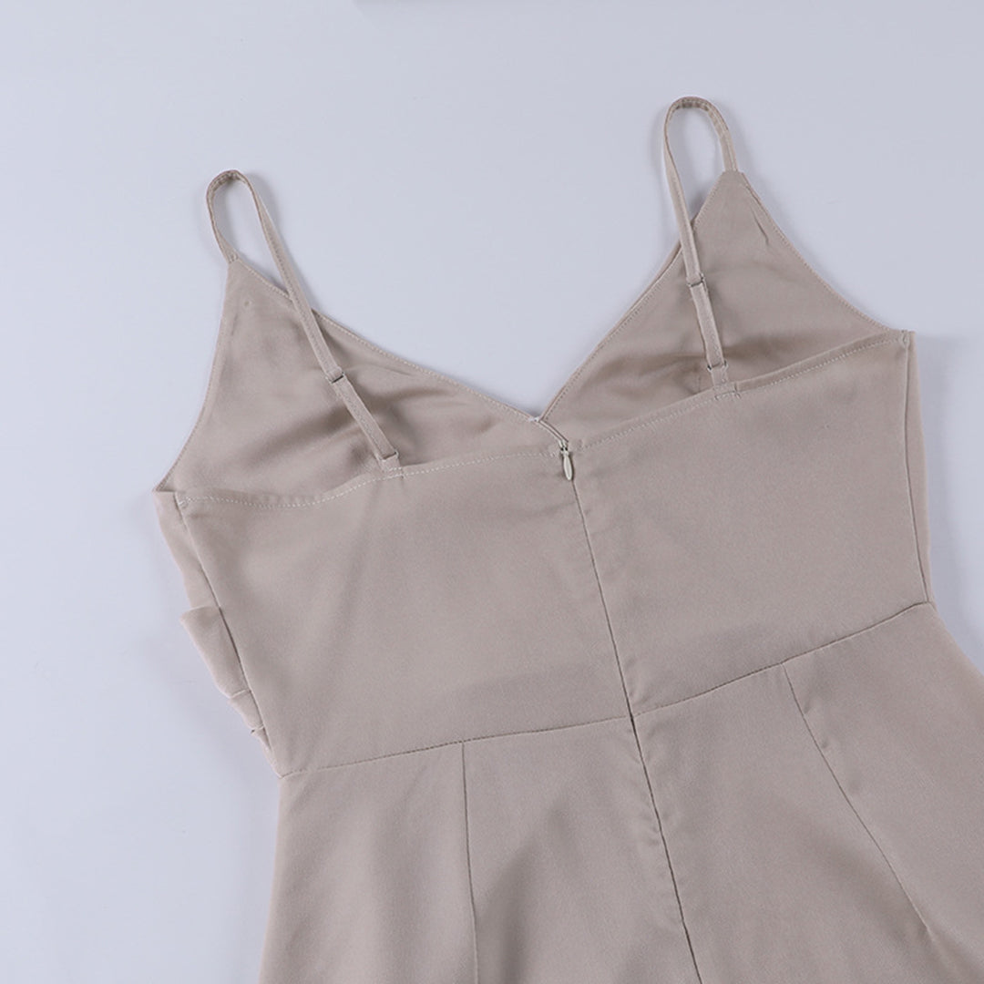 Elegant Women's V-Neck Maxi Dress