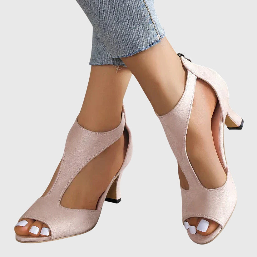 Women's Orthopedic Heels in Leather with Anatomical Insole
