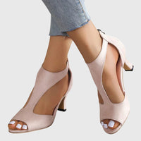 Women's Orthopedic Heels in Leather with Anatomical Insole