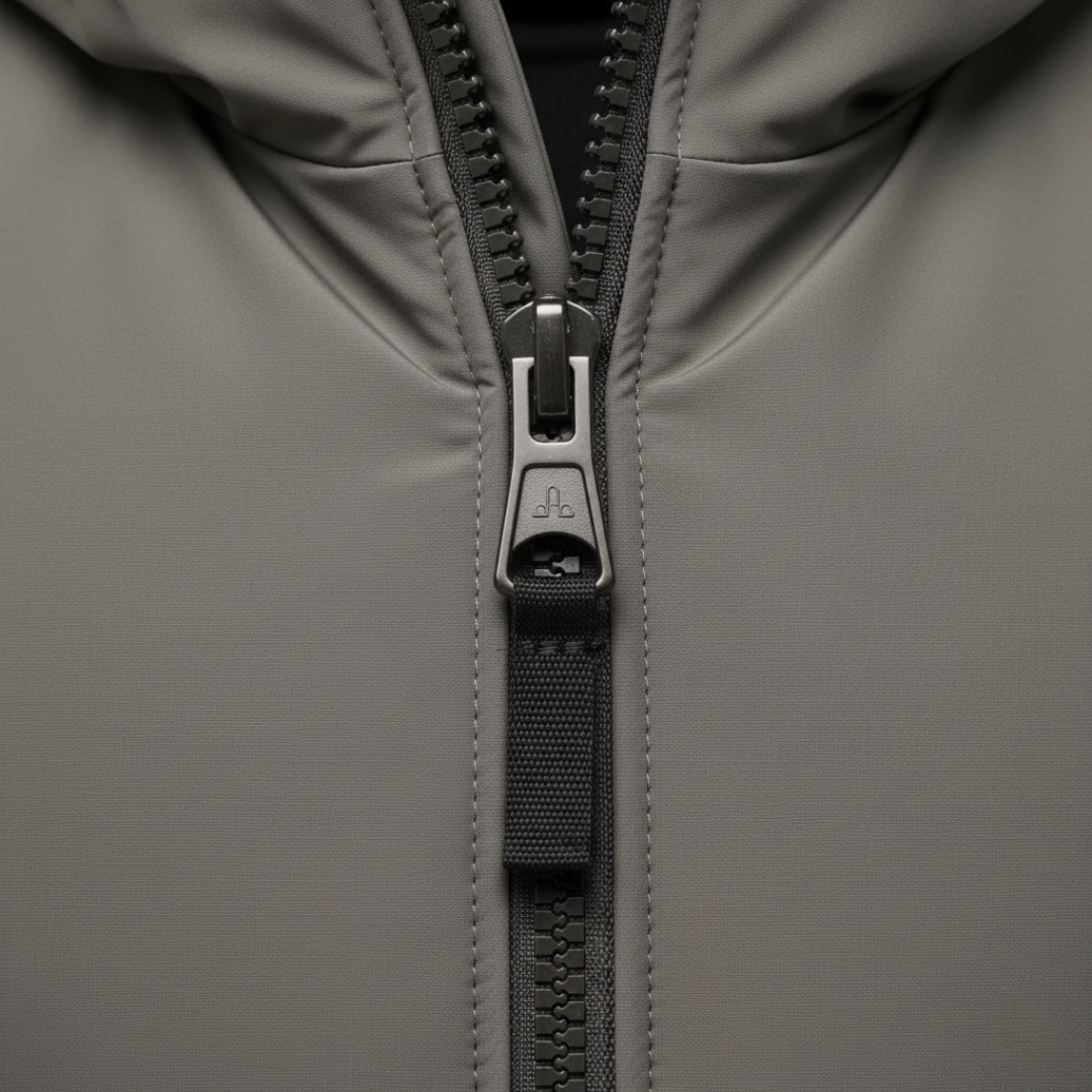 Men's Winter Parka Jacket Mixed Fabric with Hood