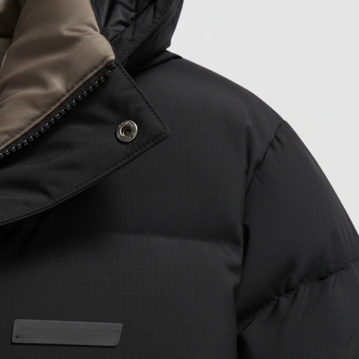 Men's Winter Waterproof Puffer Jacket with Hood