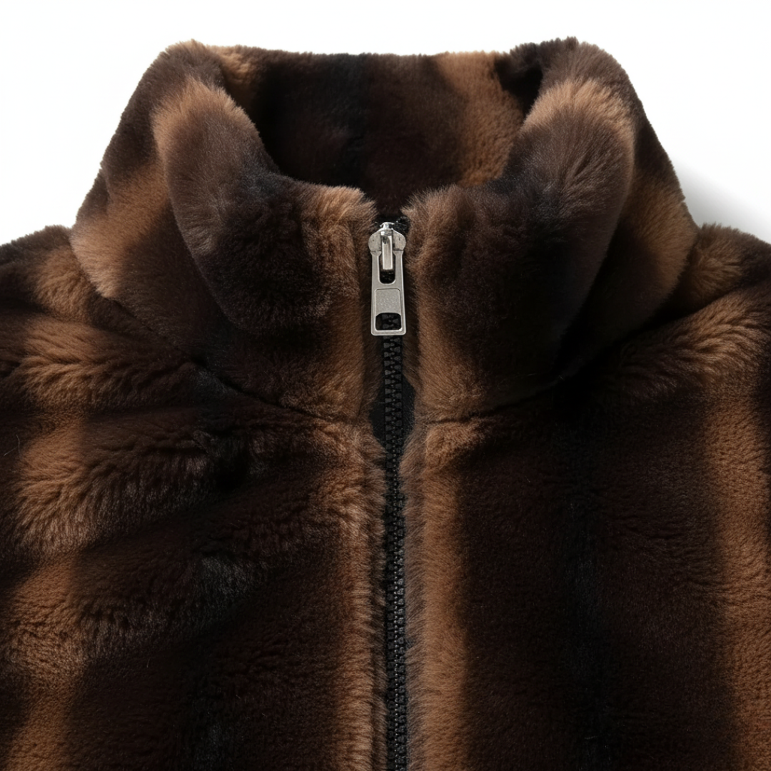 Women's Mixed Fabric Full Zip Jacket