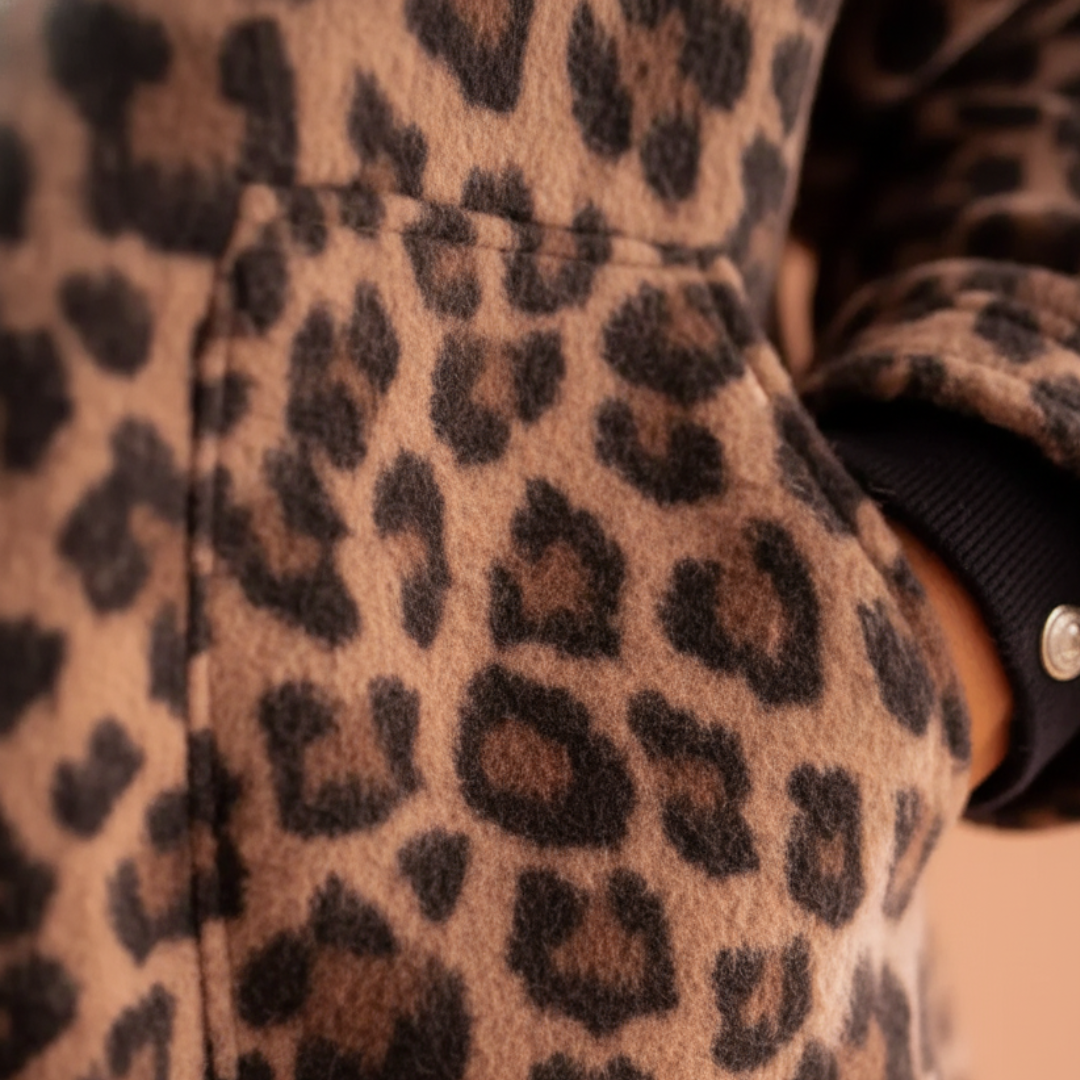 Women's Leopard Print Oversized Shacket