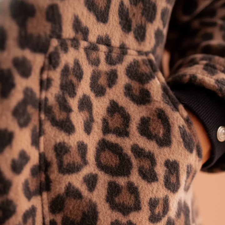 Women's Leopard Print Oversized Shacket