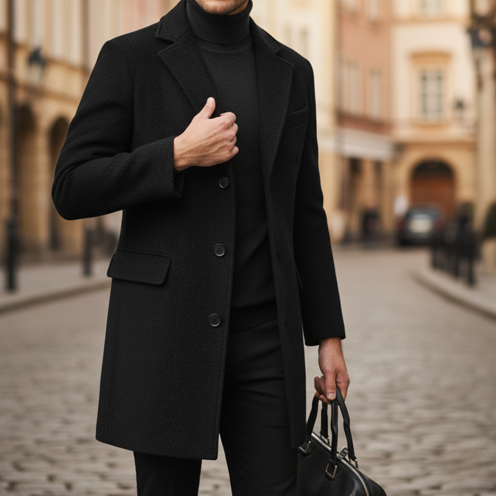 Cappotto elegante da uomo a tre bottoni