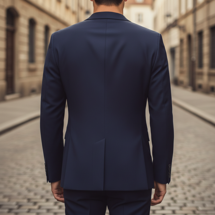 Blazer slim fit scuro da uomo