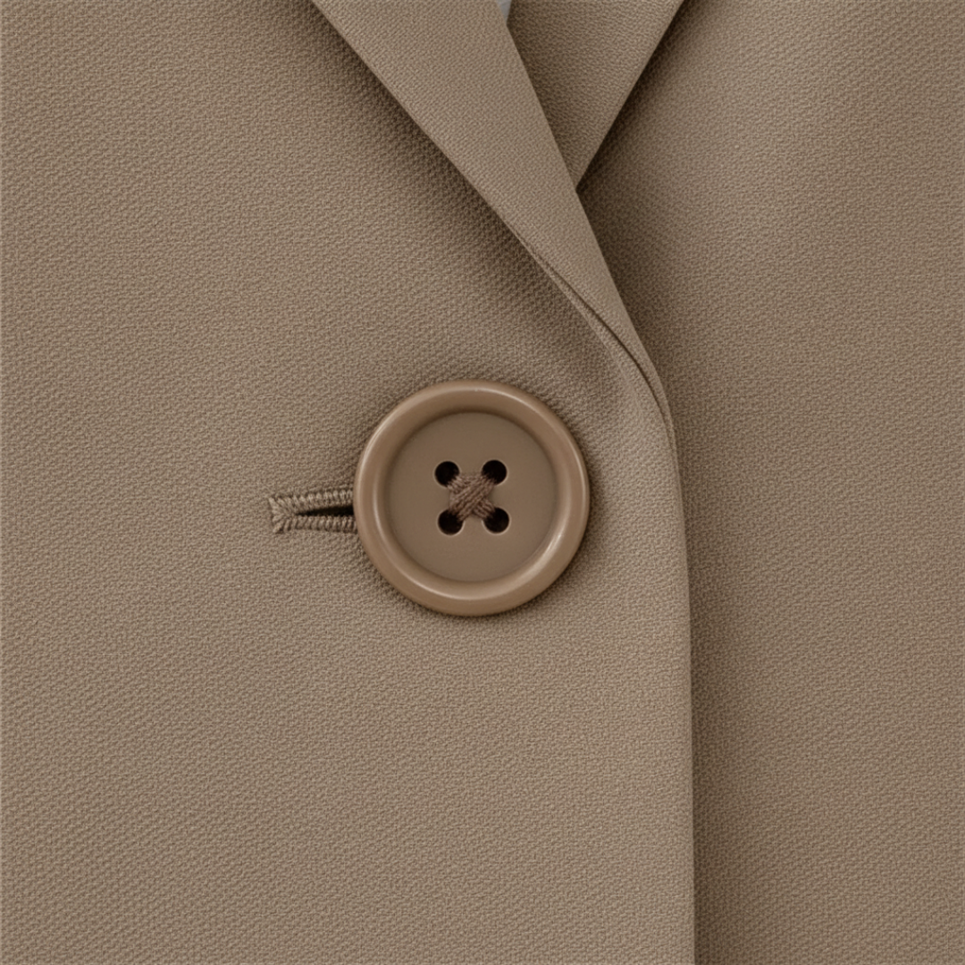 Women's Suit with Single-Breasted Blazer and Wide-Leg Trousers