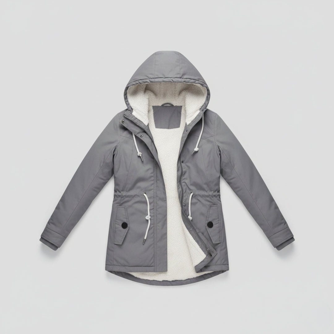 Winter Lined Jacket with Hood