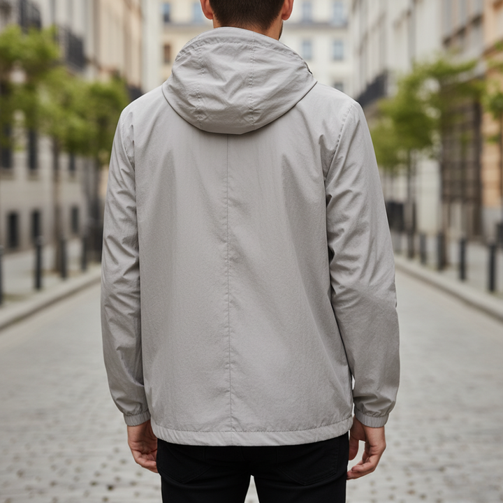 Men's Windbreaker Jacket in Technical Fabric