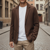 Men's Cardigan Jacket with Lapels