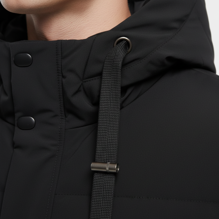 Men's Long Winter Down Jacket