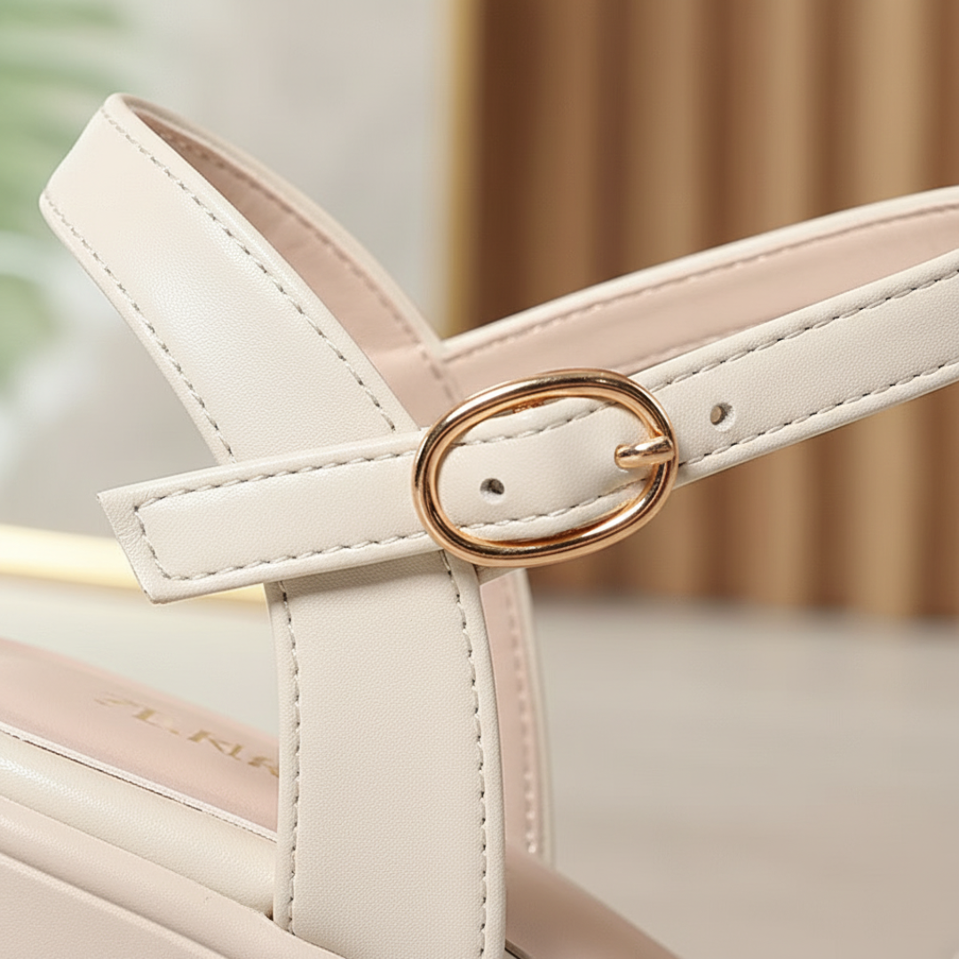 Women's Sandals with Wide Heel and Platform
