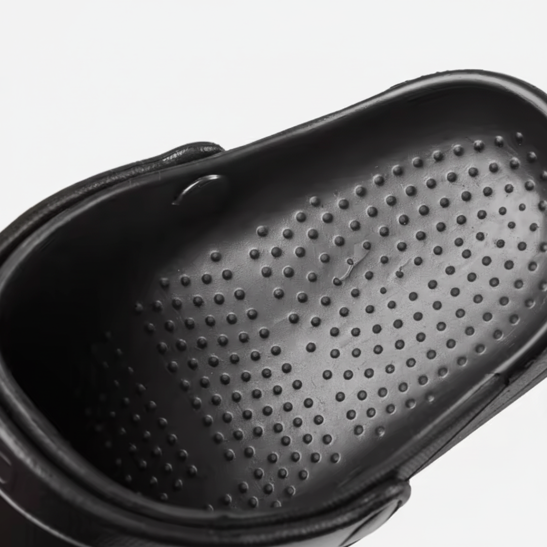Professional Black Kitchen Clogs with Adjustable Strap