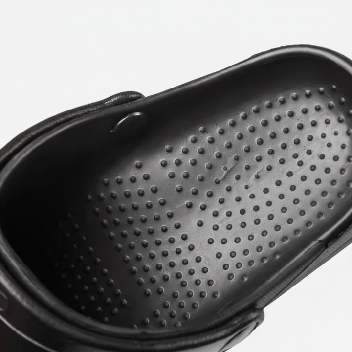 Zoccoli da cucina professionali neri con cinturino regolabile