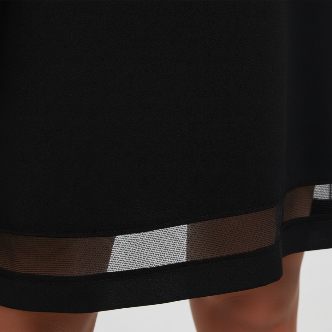 Women's Black Lace V-Neck Dress
