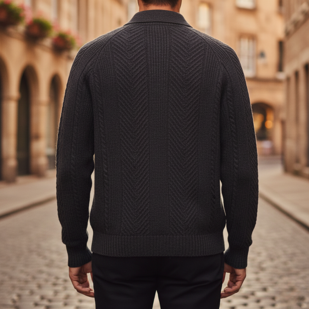 Men's Polo Neck Sweater