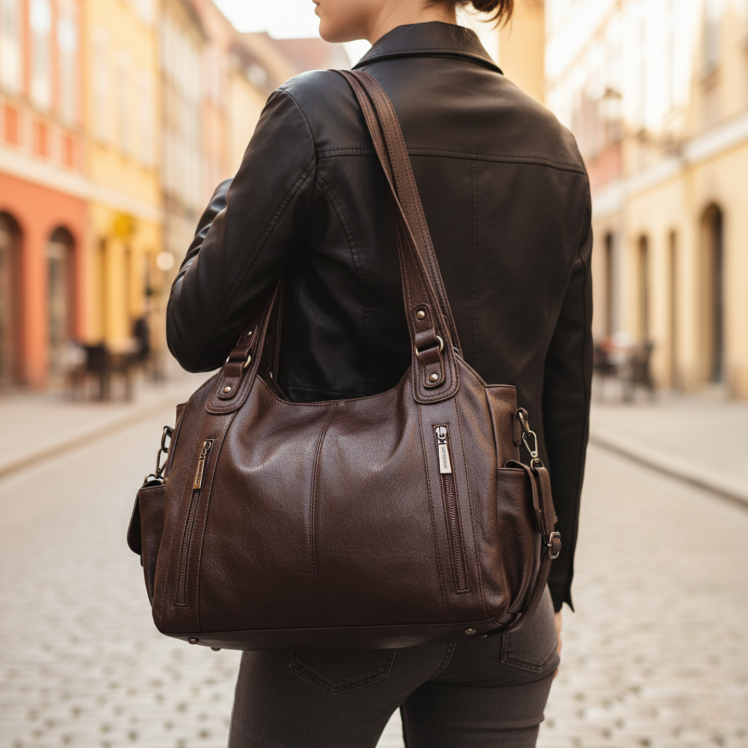 Large Women's Faux Leather Bag