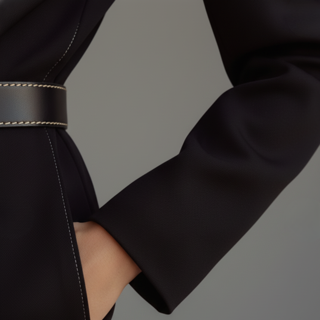 Black Women's Jumpsuit in Technical Fabric