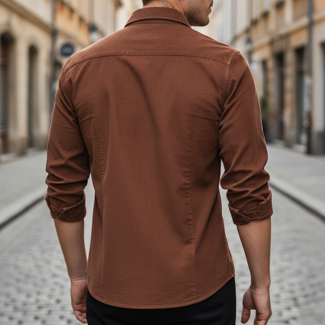 Men's Slim Corduroy Shirt