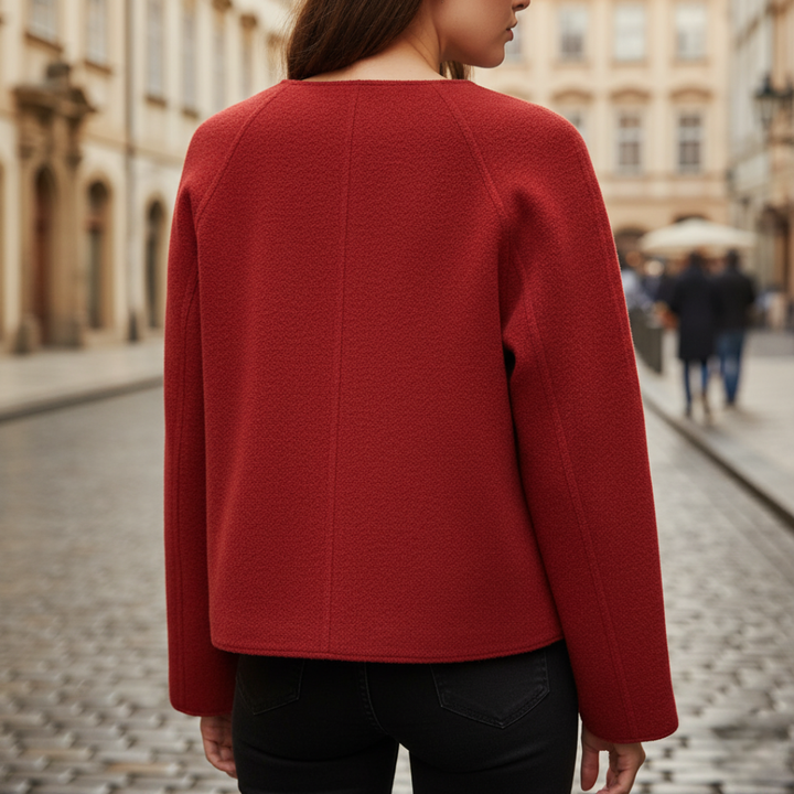 Elegant Women's Jacket with Buckles