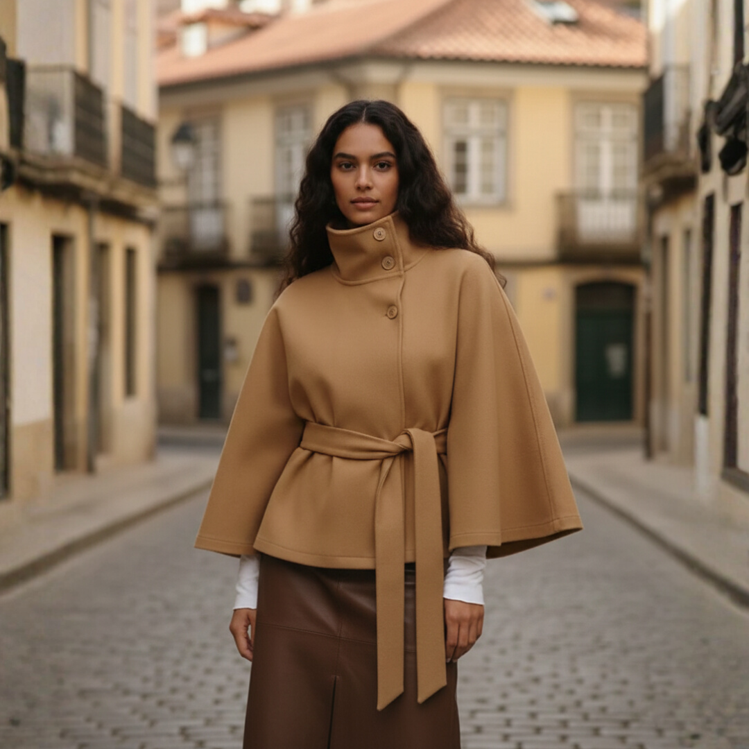 Women's High-Quality Winter Short Jacket Cape