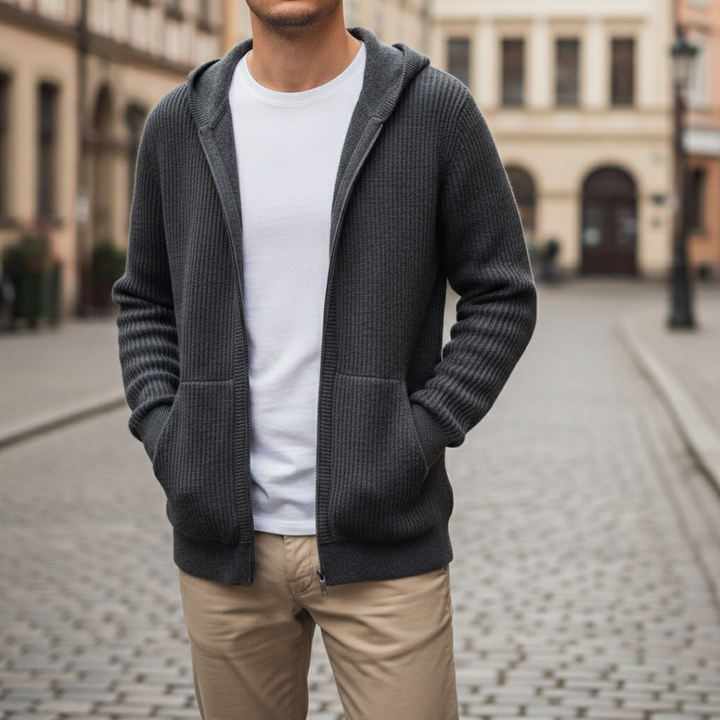 Men's Hoodie with Full Zip
