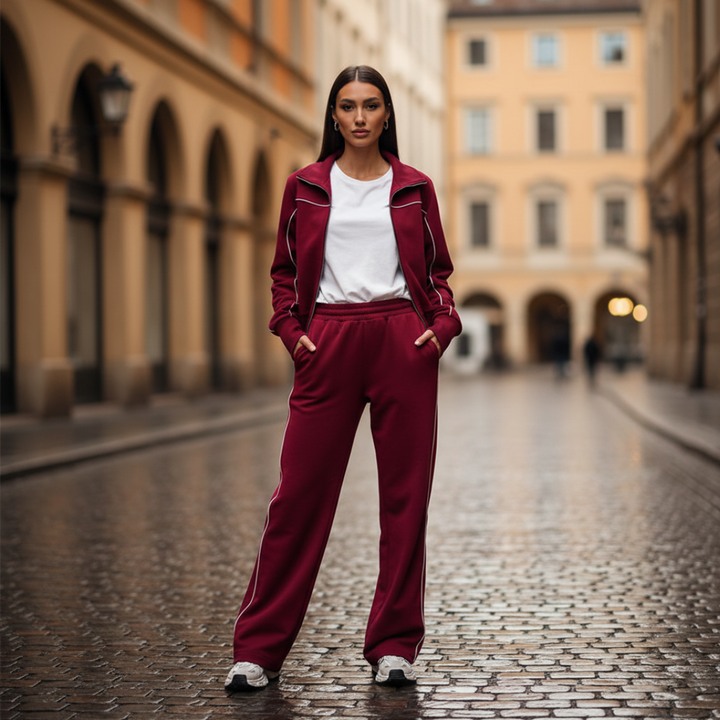 Tuta da donna a gamba larga