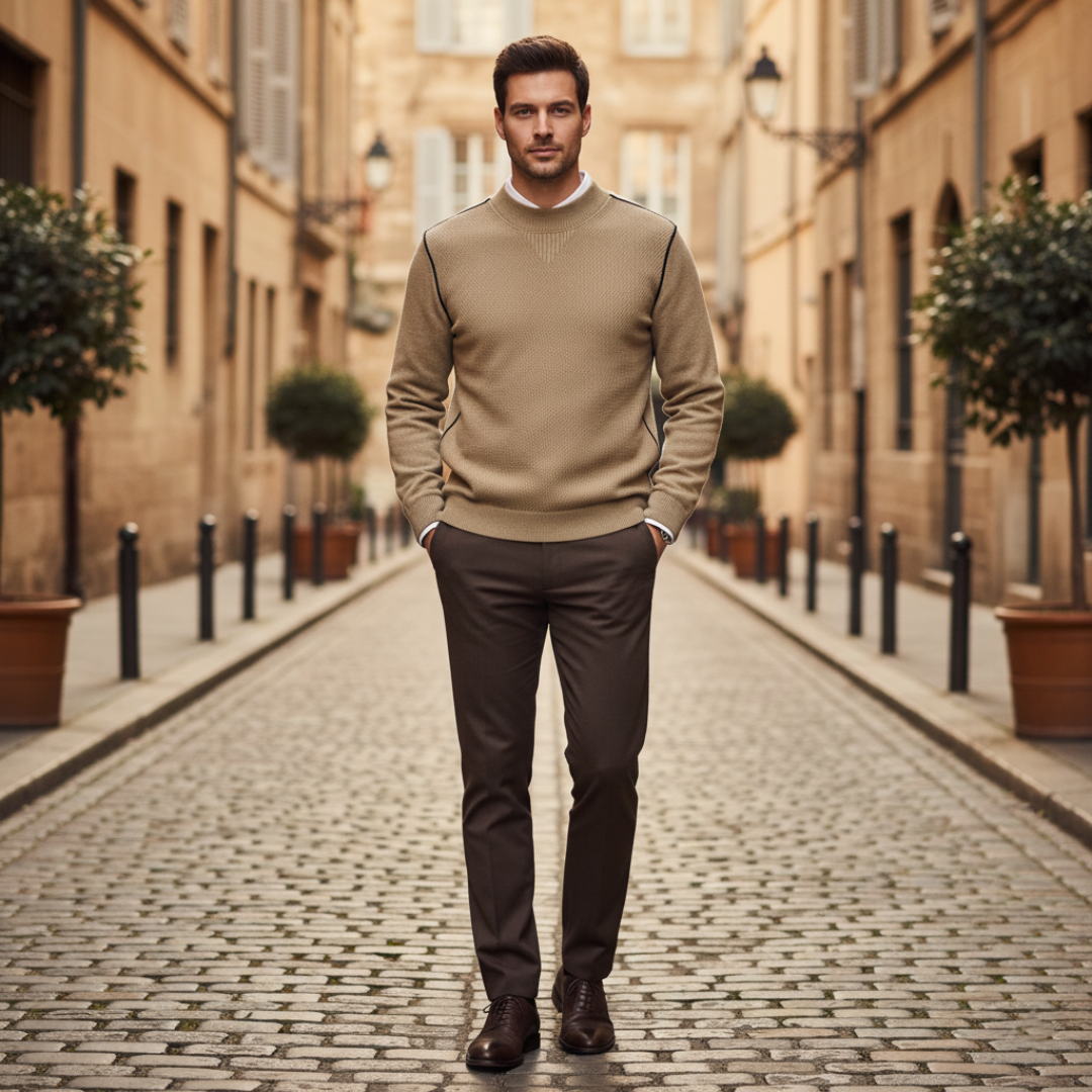 Men's Crew Neck Sweater in Quality Material