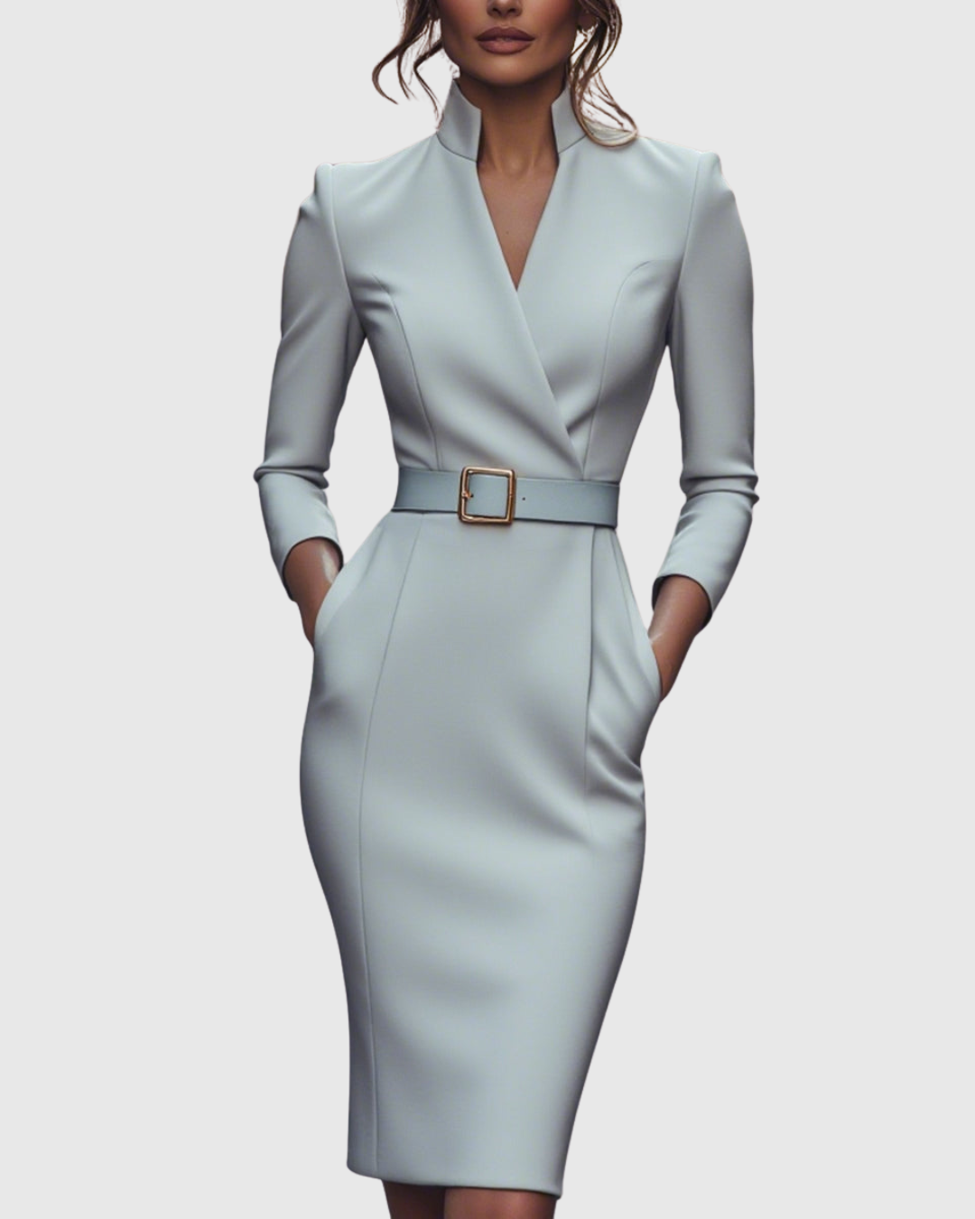 Women's Satin Midi Dress Sleeveless Slim Fit – Elegant