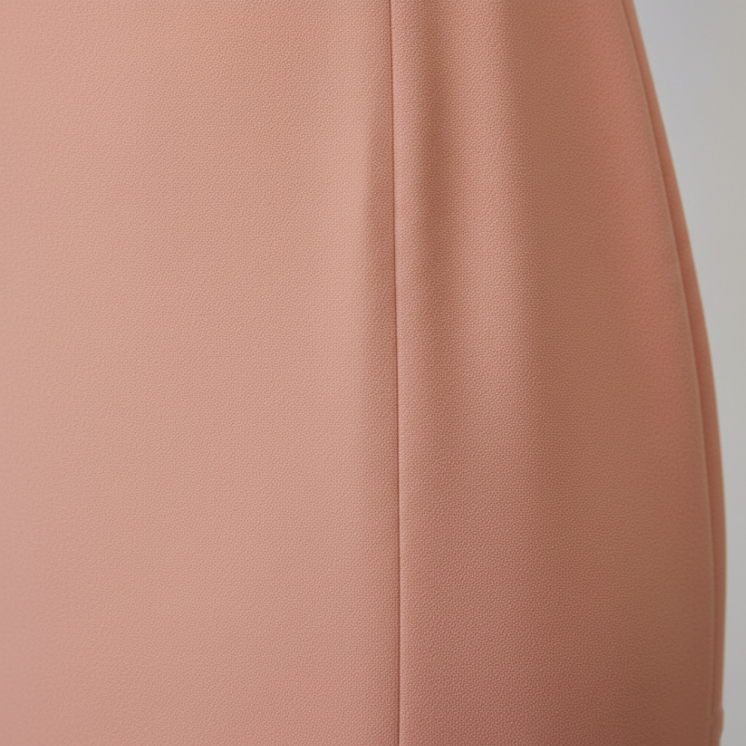 Women's Pink Dress with Square Neck
