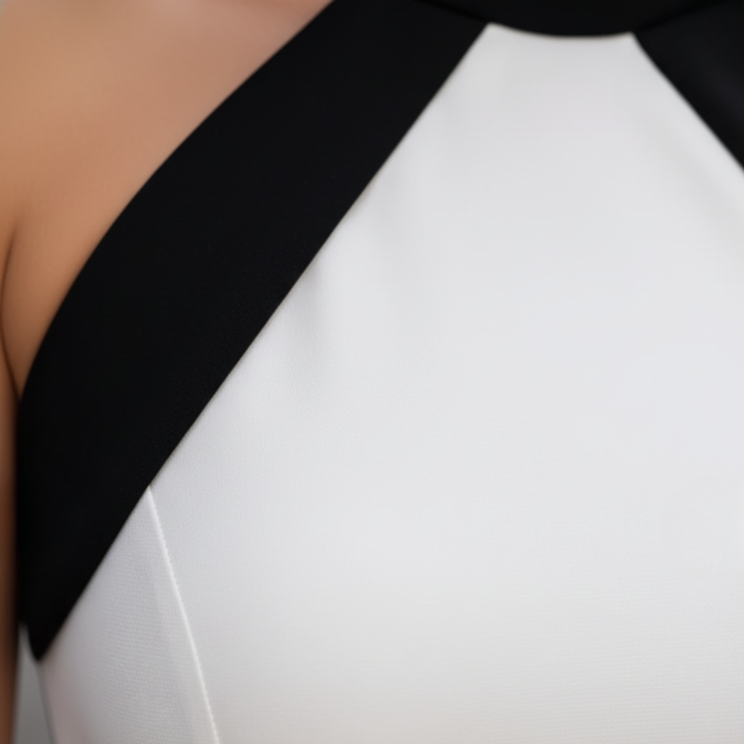 Elegant High Neck Women's Dress