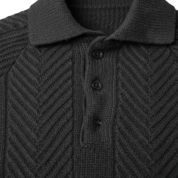 Men's Polo Neck Sweater