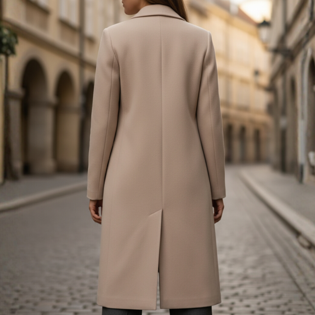 Elegant Long Women's Coat Fabric