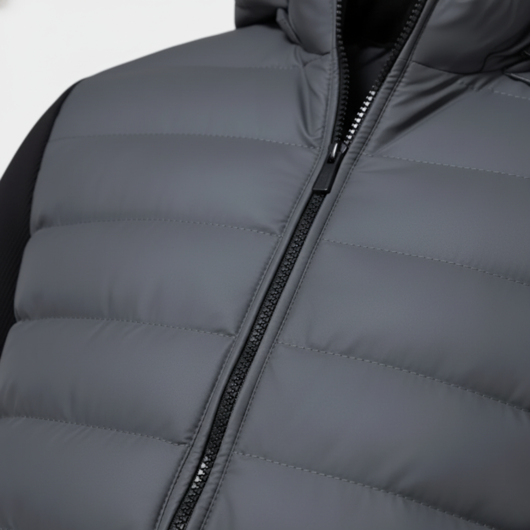 Hybrid Men's Jacket in Technical Fabric with Hood