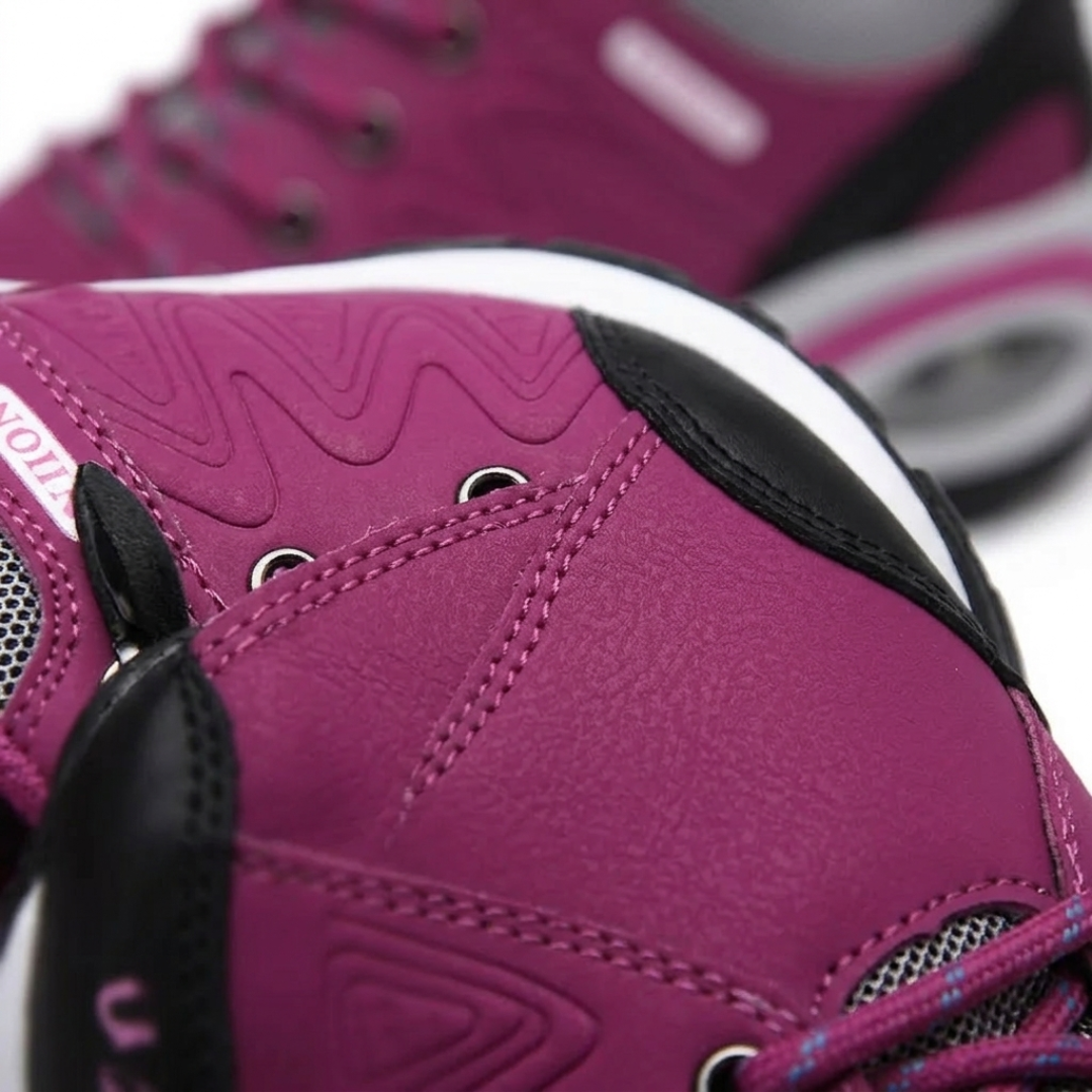 Women's Platform Walking Shoes with Laces and Air Cushioning