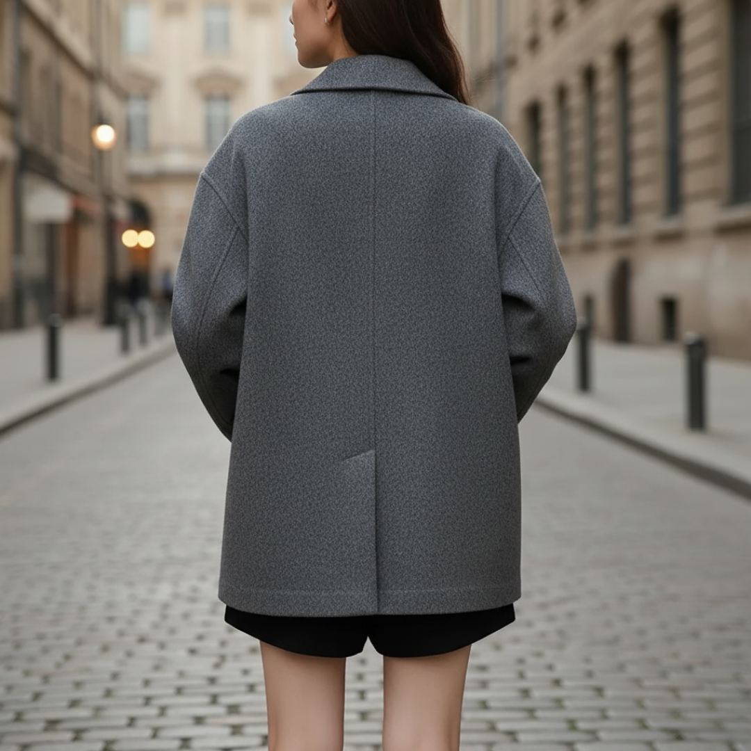 Women's Warm Fabric Classic Collar Jacket