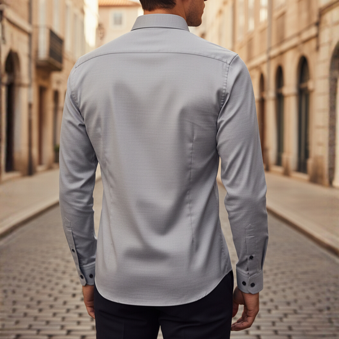 Men's Slim Fit Long Sleeve Shirt