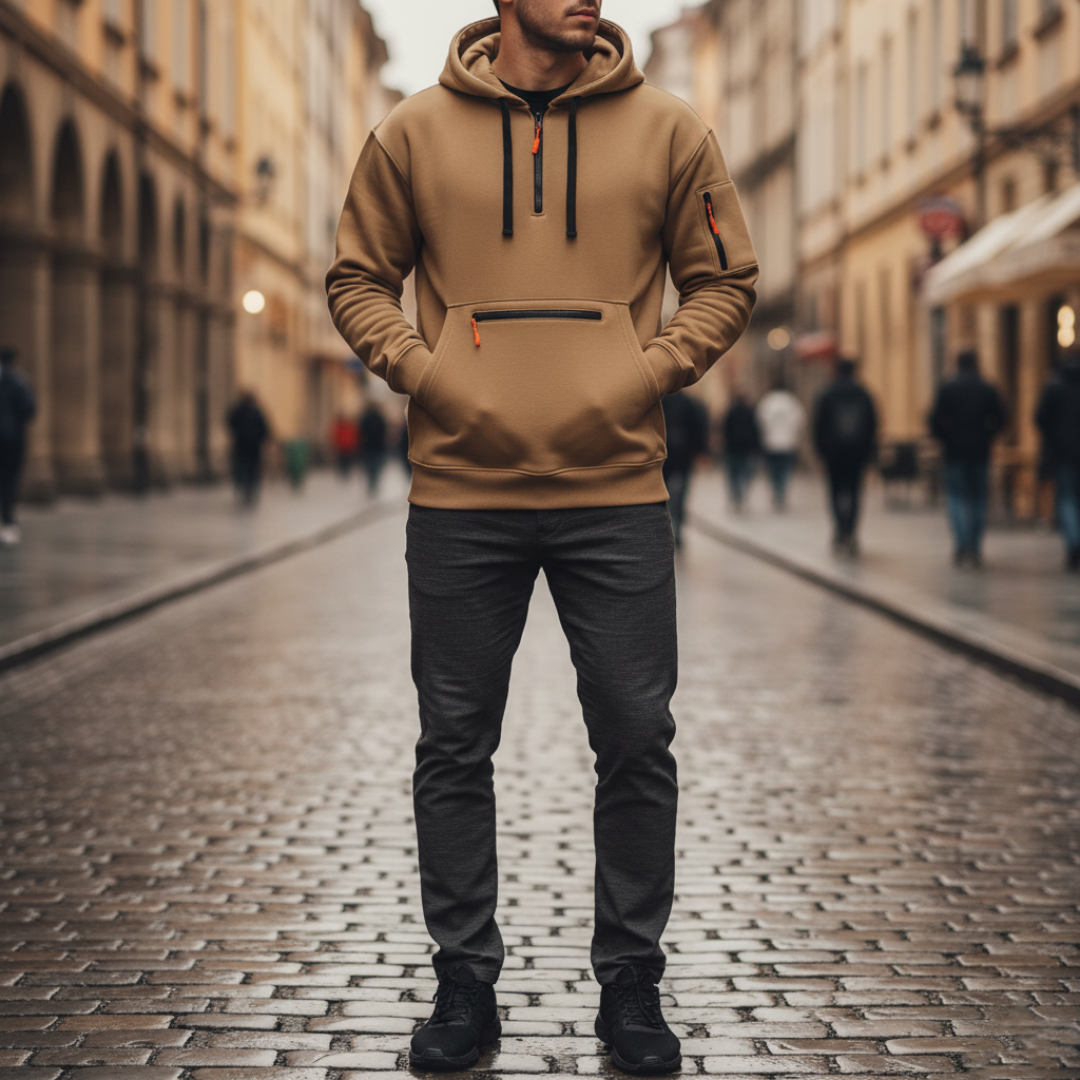 Men's Technical Hoodie with Zip Pockets