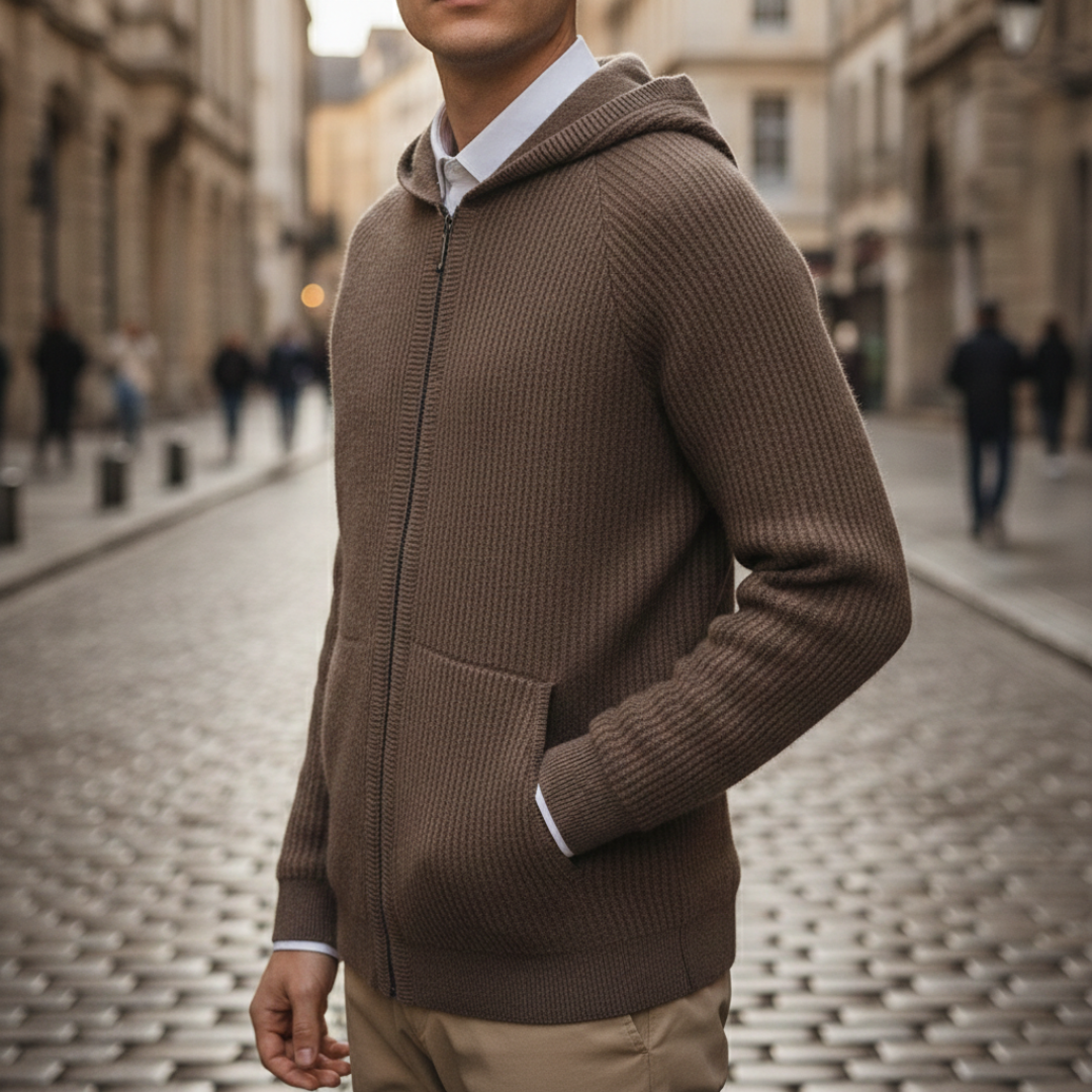 Men's Hoodie with Full Zip