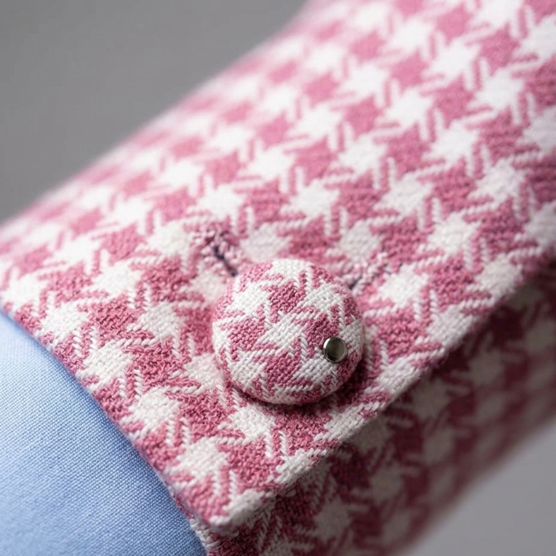 Men's Houndstooth Blazer Jacket Slim Fit Autumn