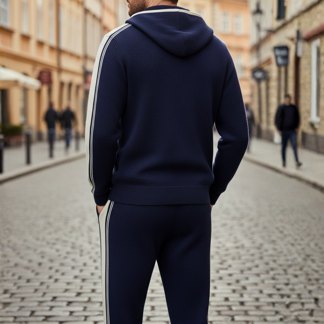 Men's Hoodie Set in Soft Knit