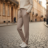 Pantaloni da donna con vita elasticizzata e coulisse