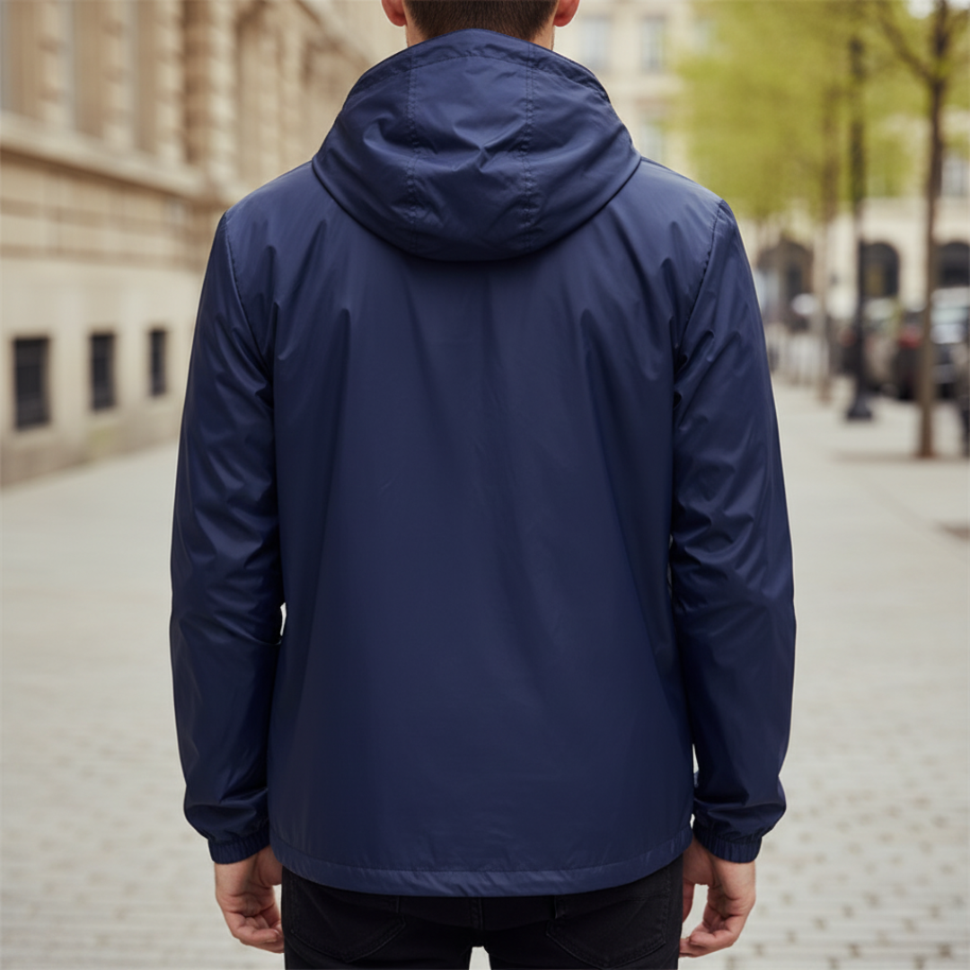 Men's Hooded Jacket in Technical Fabric