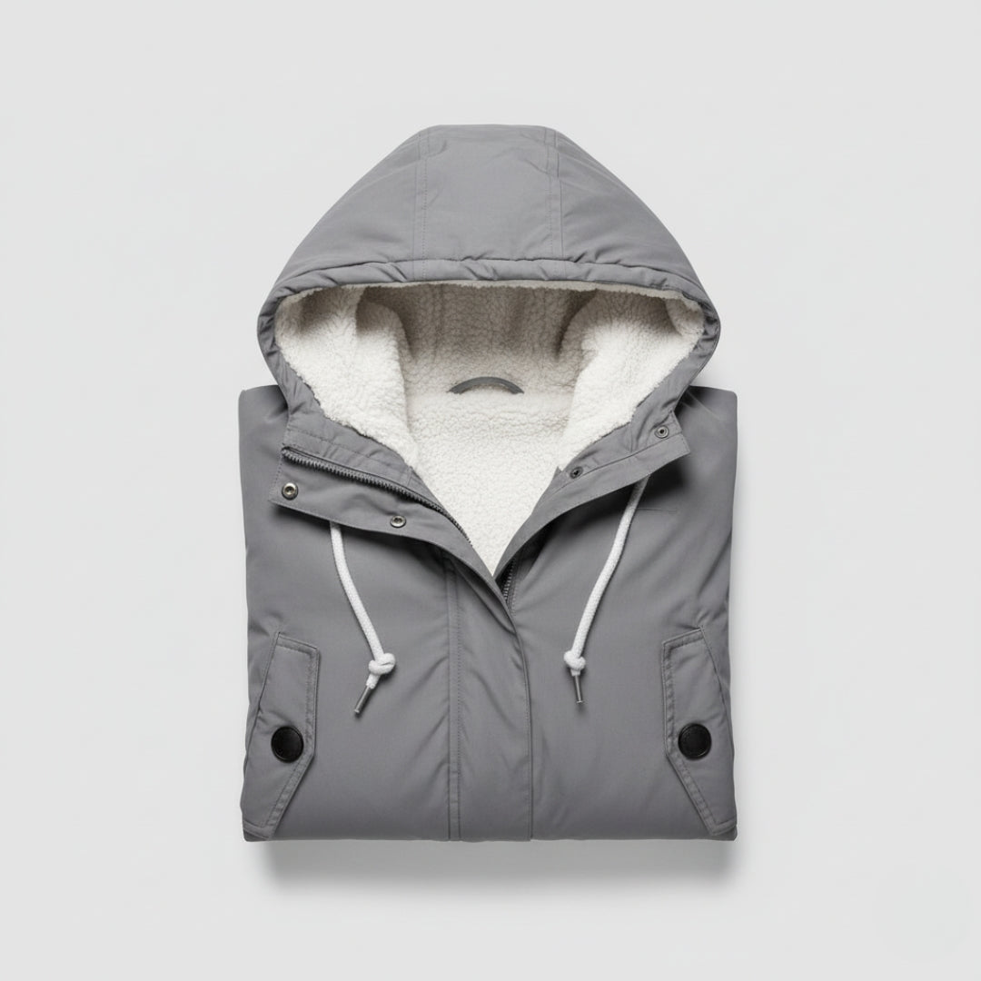 Winter Lined Jacket with Hood